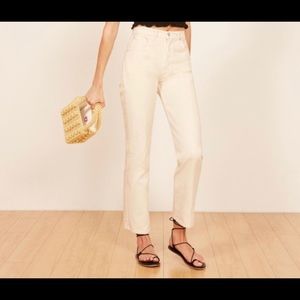 Reformation Liza high straight crop NWT